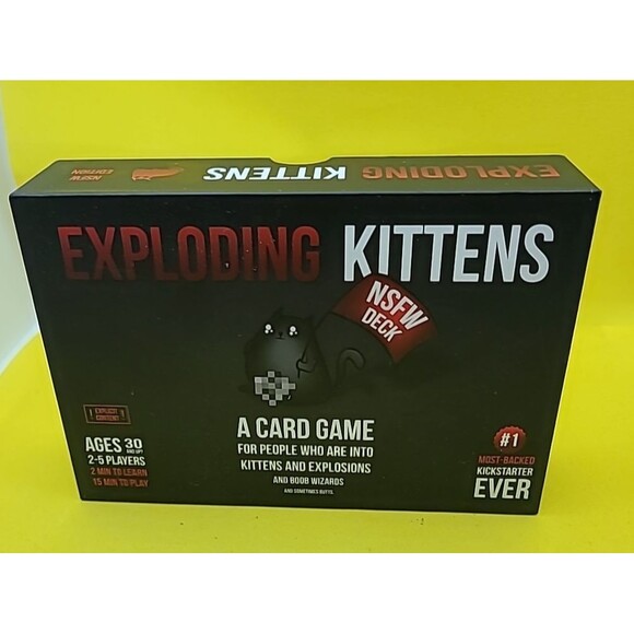 Exploding Kittens Not Safe For Work NSFW Edition Deck Card Game Deck Complete - Picture 1 of 11